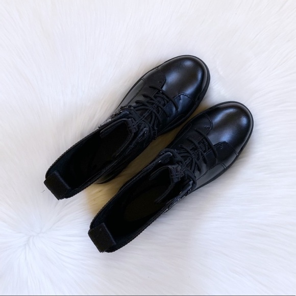 UGG Sheena Black Platform Combat Lace-Up Boots - Picture 3 of 8